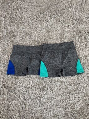 Get a Grip Grey, Blue & Green Biker Shorts Set